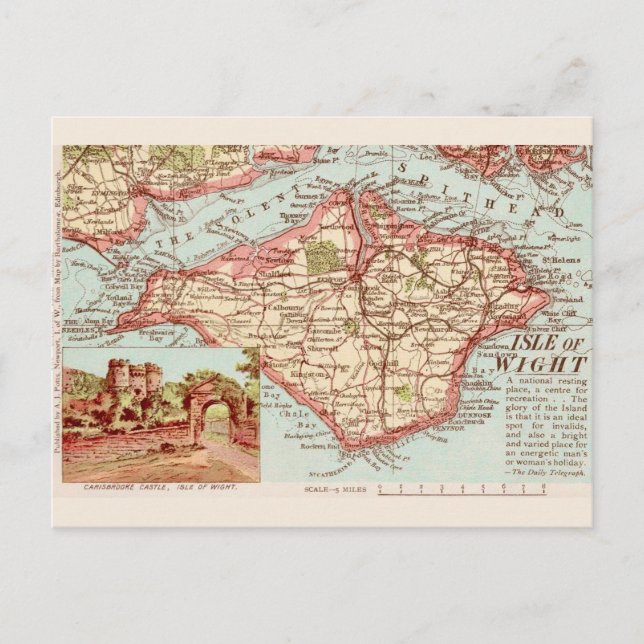 La postal de la Isla de Wight (Anverso)