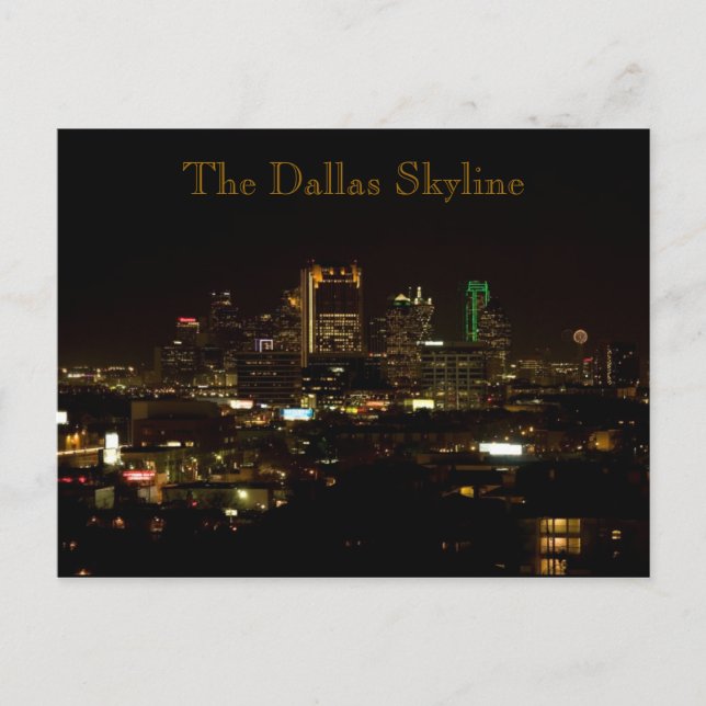 La postal de la línea aérea de Dallas (Anverso)