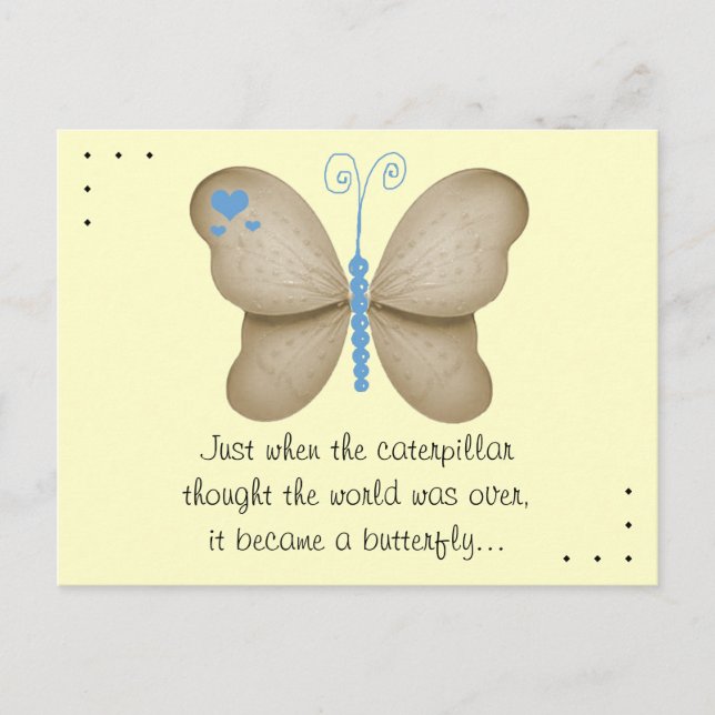 La postal de la mariposa (Anverso)