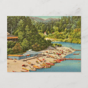 La postal de la playa del río Ruso