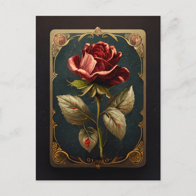 La postal de la rosa (Anverso)