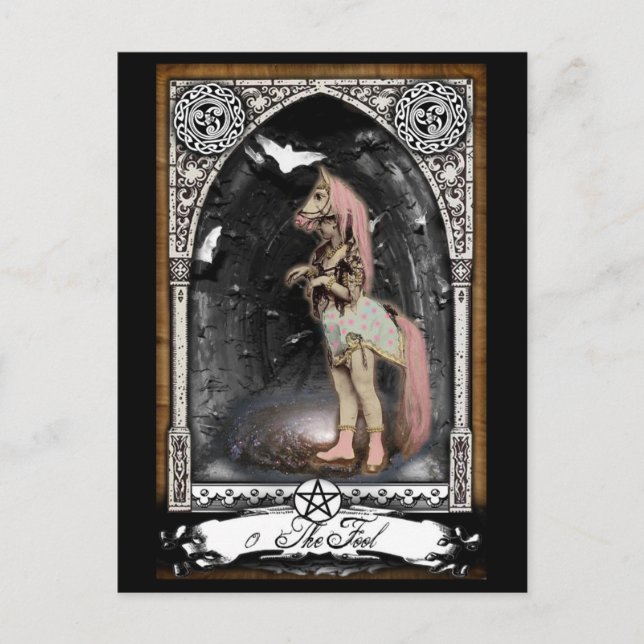 La postal de la tarjeta de Tonto-Tarot de Victoria (Anverso)