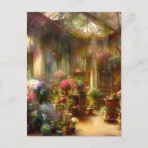 La postal de la tienda florista