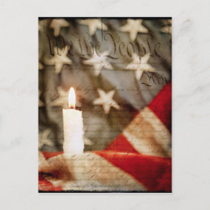 La postal de la velas conmemorativa del pueblo