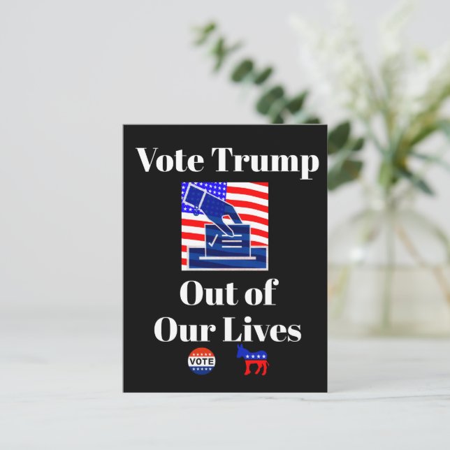La postal de la victoria de Trump (Anverso de pie)