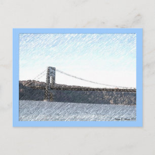 La postal de la visión de un río