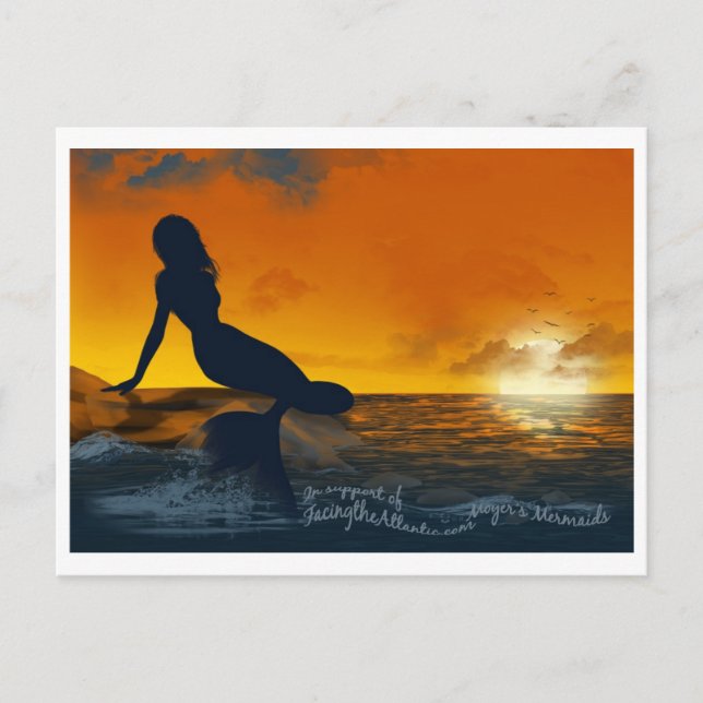 La postal de las sirenas de Moyer (Anverso)