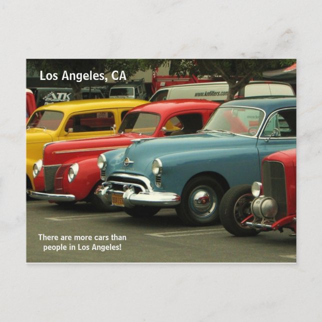 La postal de los Angeles Car! (Anverso)