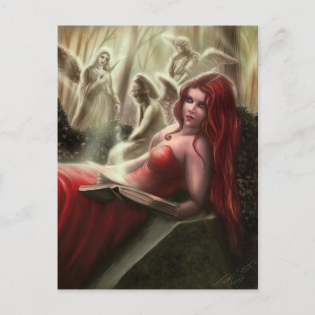 La postal de los ángeles que llora (Anverso)