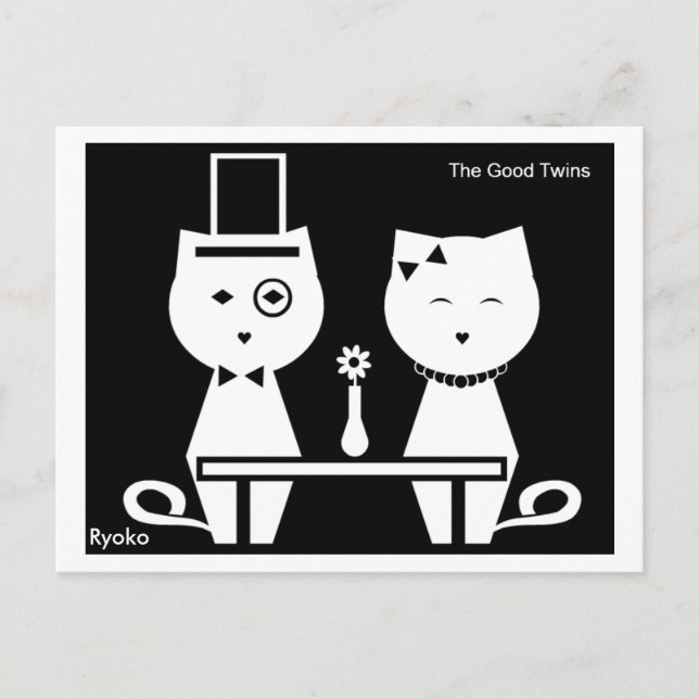 La postal de los buenos gemelos (Anverso)
