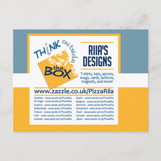 La postal de los diseños de Riia (Anverso)