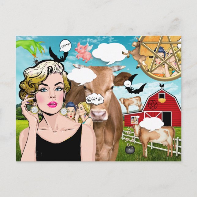 La postal de los gossips (Anverso)