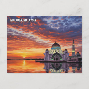 La postal de Malasia, la mezquita del estrecho de 