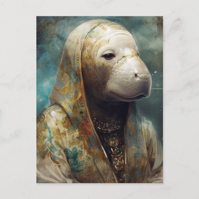La postal de Manatee Nun (Anverso)