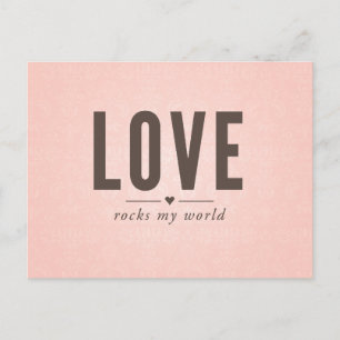 La postal de mi mundo de amor roca