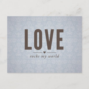 La postal de mi mundo de amor roca