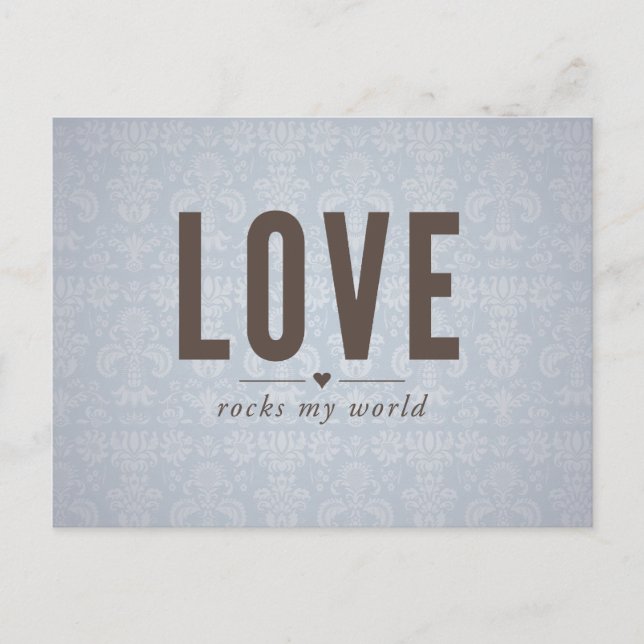 La postal de mi mundo de amor roca (Anverso)
