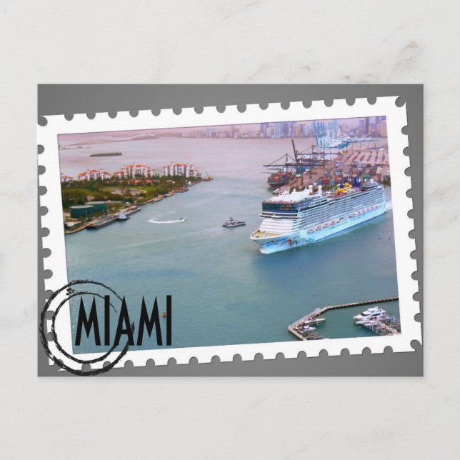 ¡LA POSTAL DE MIAMI DEL ~Miami~, LO MODIFICA PARA (Anverso)