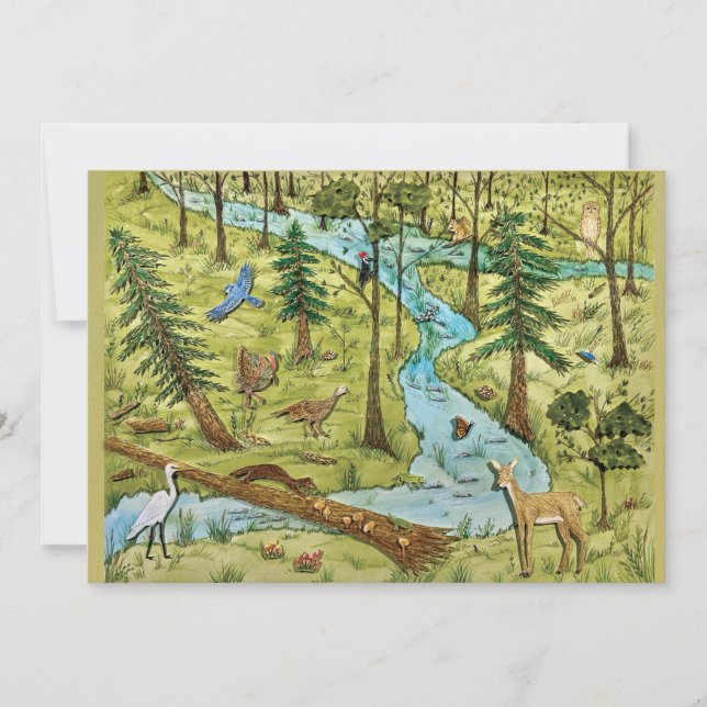 La postal de protección de la naturaleza (Anverso)