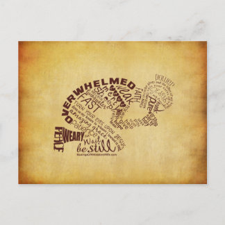 La postal de rogación de la mujer (vintage)