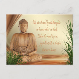 La postal de sabiduría de Buda