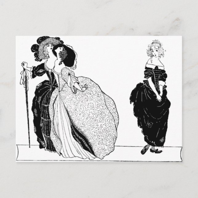 La postal de Stepsisters & Vintage Cinderella (Anverso)