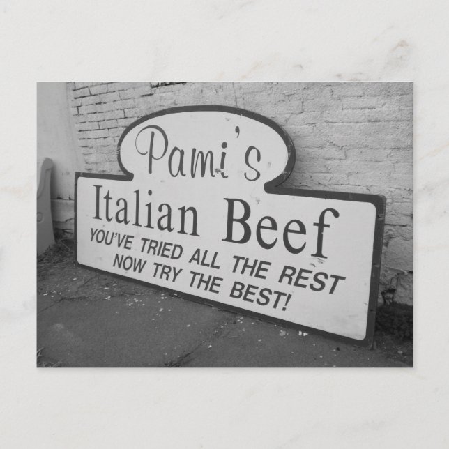 La postal de ternera italiana de Pami (Anverso)