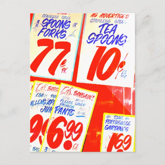 La postal de Toronto de Honest Ed (Anverso)