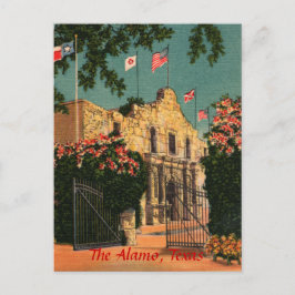 La postal del Álamo Vintage Texas