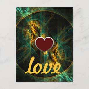 La postal del amor al ojo de la jungla