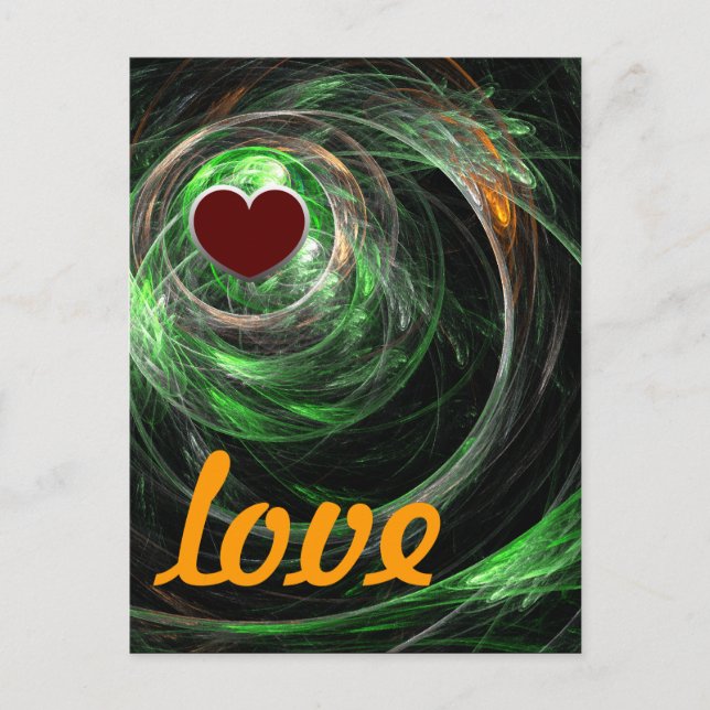 La postal del amor verde mundial (Anverso)