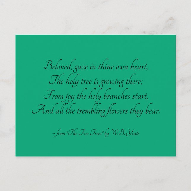 La postal del árbol sagrado (Anverso)