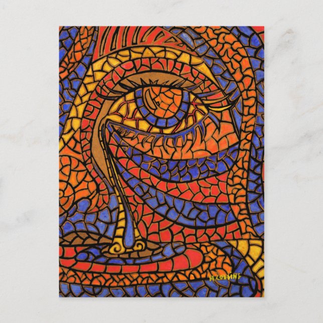 La postal del arte abstracto del rasgón (Anverso)