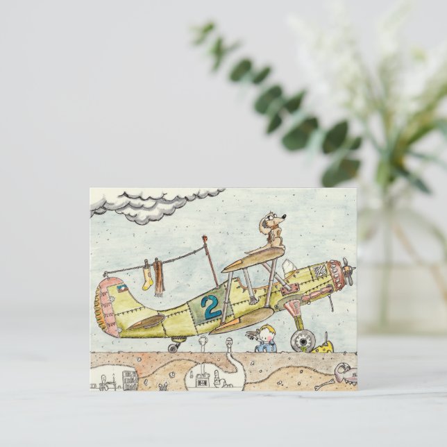 La postal del Aviador (Anverso de pie)