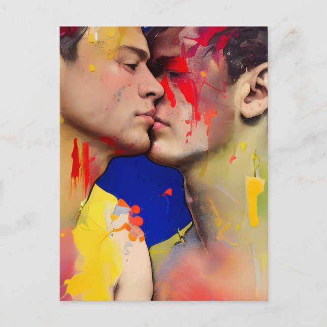 La postal del beso de los amantes (Anverso)