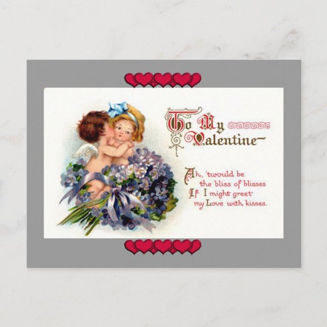 La postal del beso del El día de San Valentín de l (Anverso)