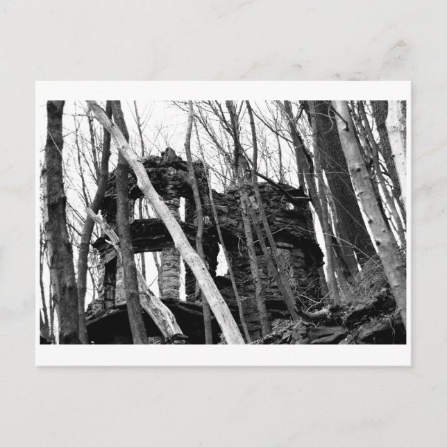 La postal del castillo de Jim Thorpe (Anverso)