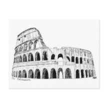 La postal del Coliseo (B&W)