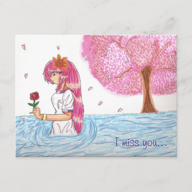 La postal del corazón perdido de Mio (Anverso)