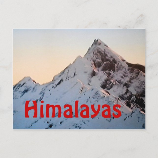 La postal del Everest del Himalaya (Anverso)