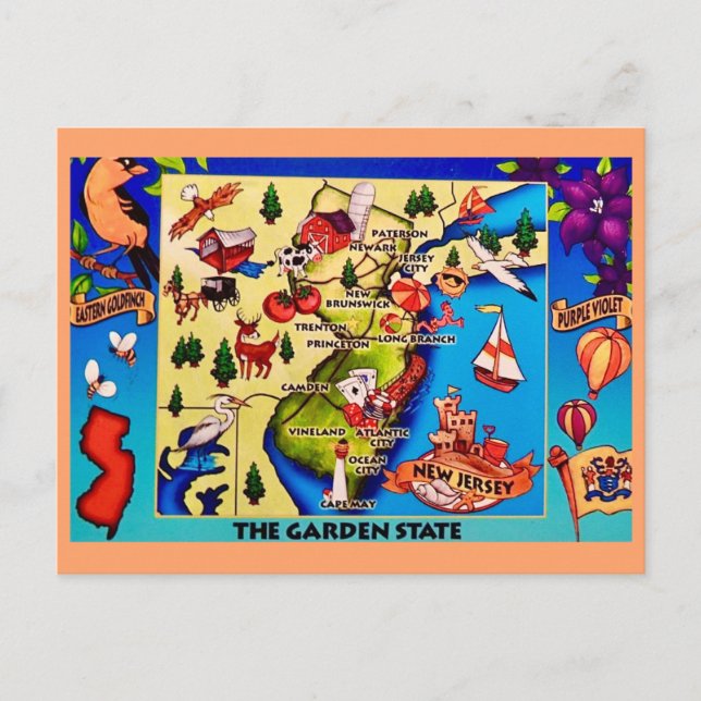 La postal del Garden State (Anverso)