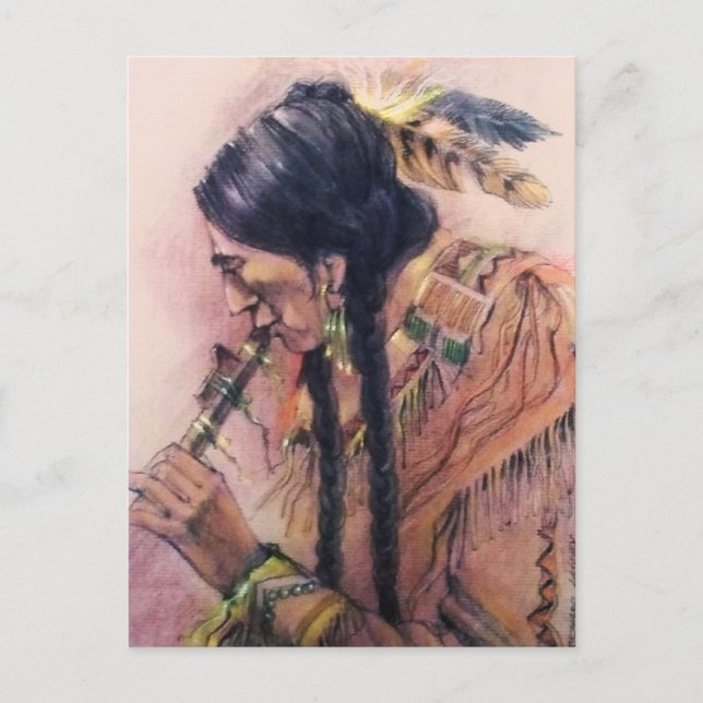 La postal del jugador de flauta (Anverso)