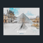 La postal del Louvre París - Viajes retro vintage<br><div class="desc">La postal del Louvre París - recuerdo de viaje retro vintage, tarjeta francesa de arte emblemático. Celebre la belleza intemporal de París con esta postal de estilo vintage con el icónico Museo del Louvre. Diseñada con encanto retro y estilo artístico, esta postal es perfecta para los amantes de la cultura...</div>