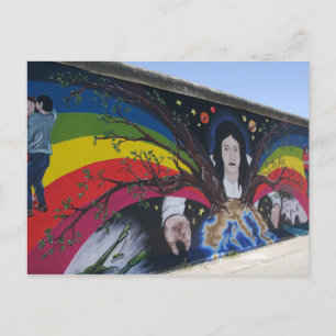 La postal del muro de Berlín