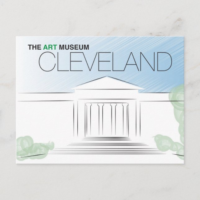 La postal del Museo de Arte de Cleveland (Anverso)