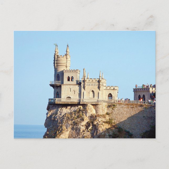 La postal del Nest Castle Crimea para Ucrania del  (Anverso)