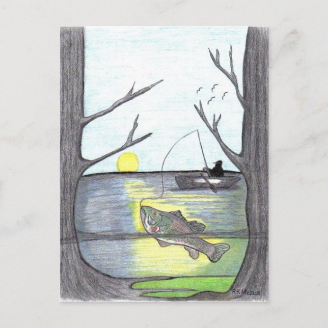 La postal del pescador (Anverso)