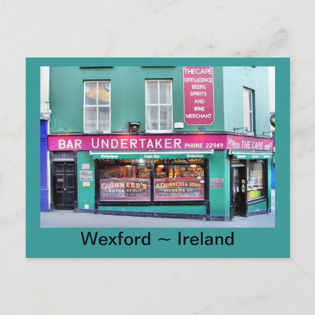 La postal del pub irlandés del Cabo (Anverso)