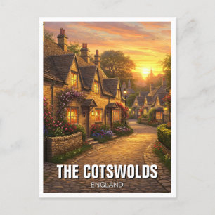 La postal del pueblo Cotswolds