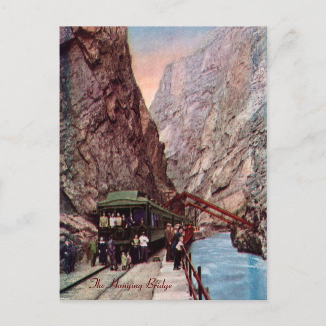 La postal del puente colgante (Anverso)
